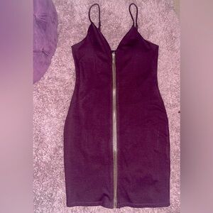 Fashion Nova Burgundy  Bodycon Mini Dress